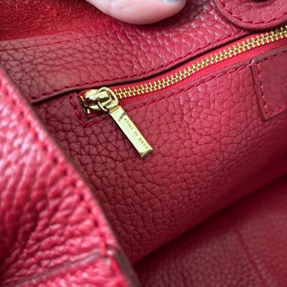 Dolce & Gabbana | Women's Red Leather Shoulder Bag - Picture 12 of 15